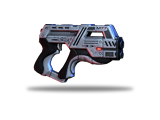 High-powered pistol. Variant of the M-6 Carnifex.
