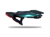 The Prothean Particle rifle. An alien energy weapon.