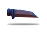 Tungsten carbide bayonet with recessed edge increases melee damage.
